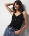 White House Black Market Ruched Hardware Sweater Tank Top