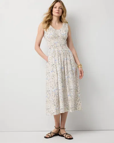 White House Black Market Ruched Tank Midi Dress