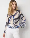 Shop White House Black Market Ruffle Blouse In Bay Palms Ecru