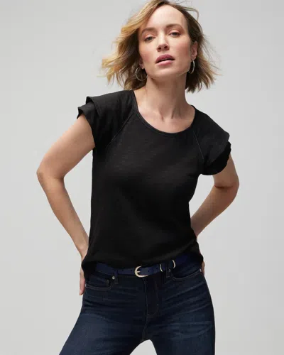 White House Black Market Short-sleeve Go-getter T-shirt In Black