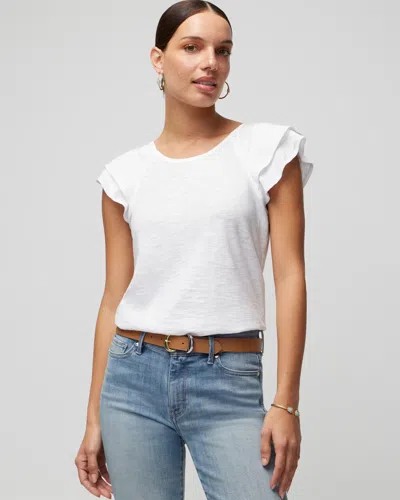 White House Black Market Short-sleeve Go-getter T-shirt In White