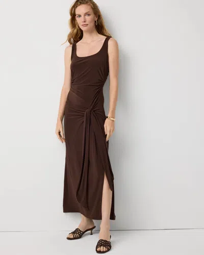 White House Black Market Sarong Midi Dress In Multi