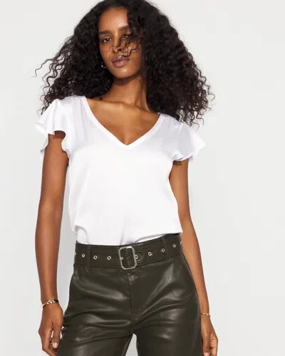 White House Black Market Satin-front Glamgetter Tee In Neutral
