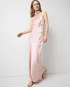 White House Black Market Satin Halter Midi Dress In Pink
