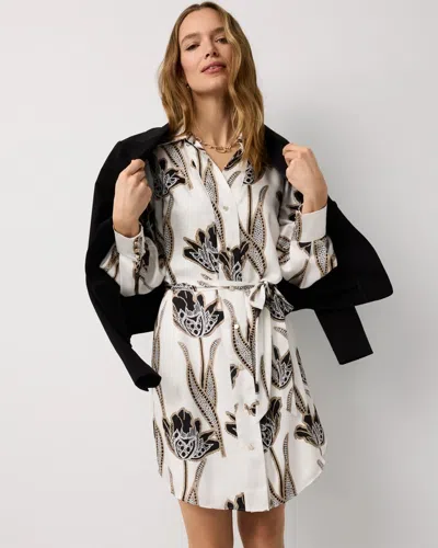 Satin Shirt Dress from White House Black Market