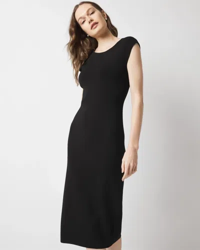 White House Black Market Sculpt Stretch Backless Dress In Black