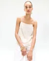 White House Black Market Sequin Mesh Camisole Top
