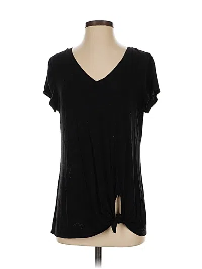 Pre-owned White House Black Market Short Sleeve T-shirt In Black