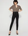 White House Black Market Side-pleat Ponte Leggings In Black