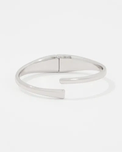 White House Black Market Silver Sculptural Cuff |