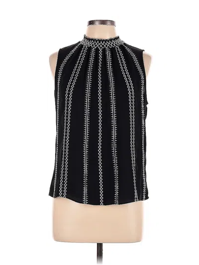 Pre-owned White House Black Market Sleeveless Blouse In Black