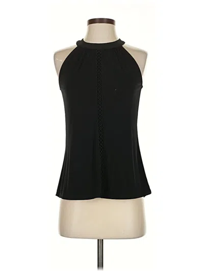 White House Black Market Sleeveless Blouse In Black