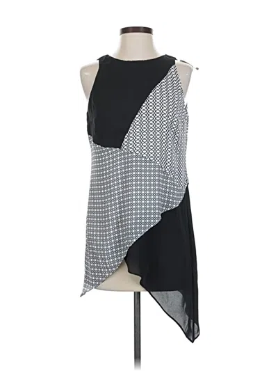 White House Black Market Sleeveless Blouse In Black