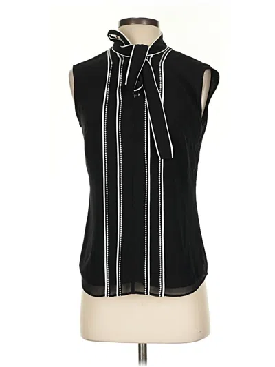 White House Black Market Sleeveless Blouse In Black