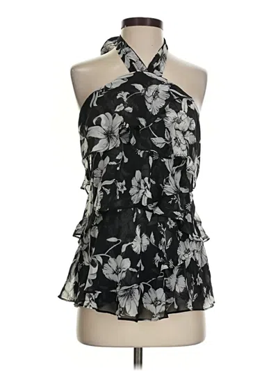 White House Black Market Sleeveless Blouse In Black