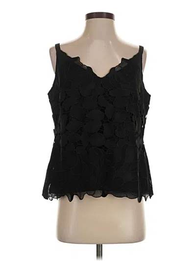 White House Black Market Sleeveless Blouse In Black