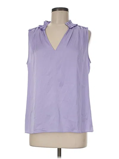 White House Black Market Sleeveless Blouse In Purple