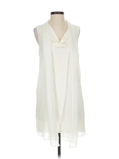 White House Black Market Sleeveless Blouse In White