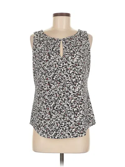 Pre-owned White House Black Market Sleeveless Blouse In White