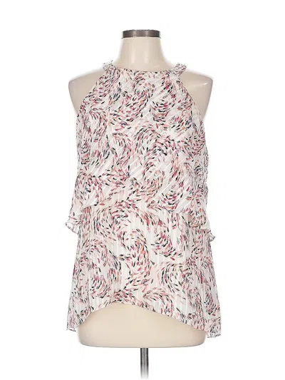 Pre-owned White House Black Market Sleeveless Blouse In White