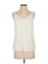 White House Black Market Sleeveless Blouse In White