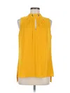 White House Black Market Sleeveless Blouse In Yellow