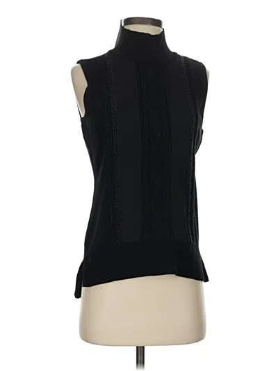 White House Black Market Sleeveless T-shirt In Black