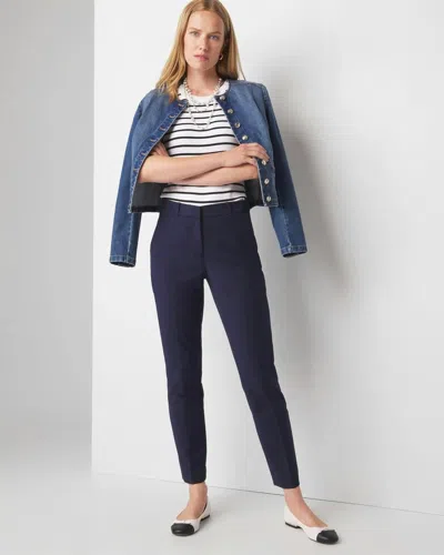 White House Black Market Slim Ankle Comfort Stretch Pants In Officer Blue