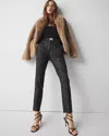 Shop White House Black Market Slim Ankle Jacquard Pants In Lofty Scroll Lurex Black