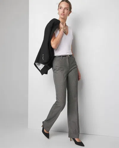 White House Black Market Slim Bootcut Checkered Pants In Black W/white
