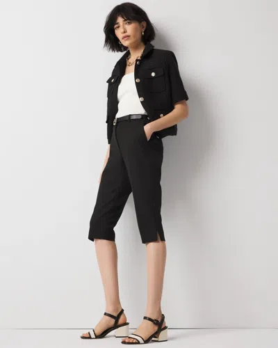 White House Black Market Slim Capri Pants In Black