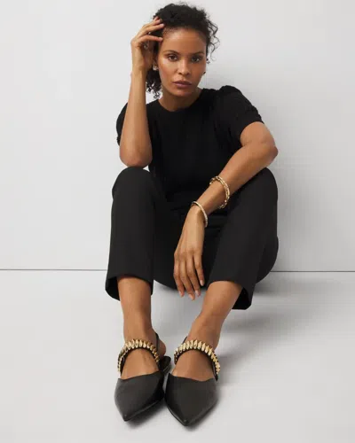 White House Black Market Slingback Flat In Black