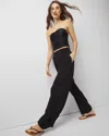 White House Black Market Smocked Waist Coverup Pant In Black