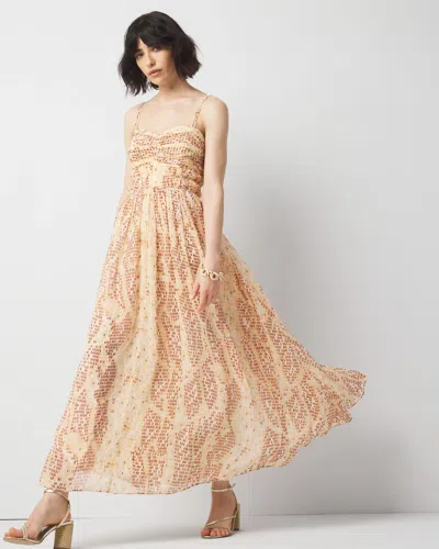 White House Black Market Snake Print Maxi Dress