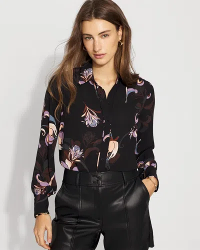 White House Black Market Soft Shirt In Black