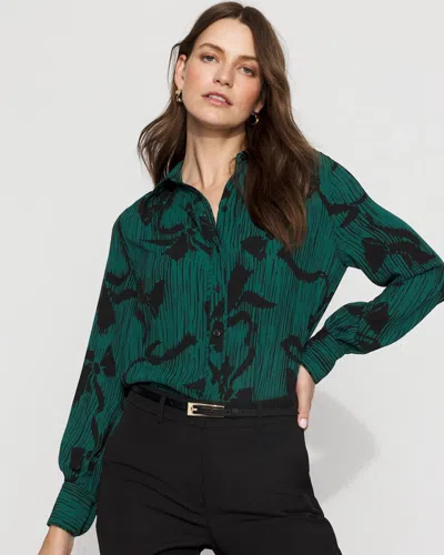 White House Black Market Soft Shirt In Green