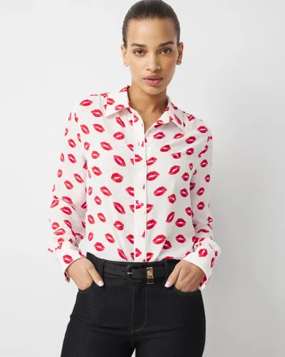 Soft Shirt In White from White House Black Market