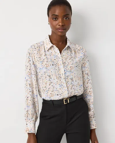White House Black Market Soft Shirt With Piping