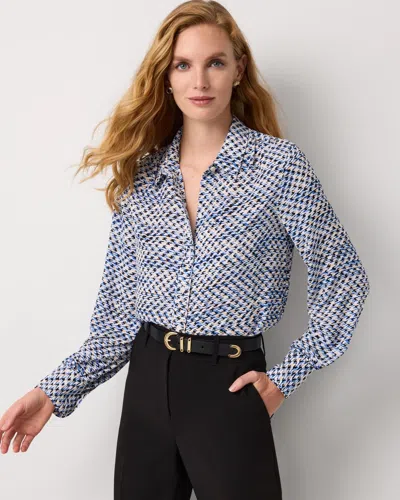 White House Black Market Soft Shirt With Piping