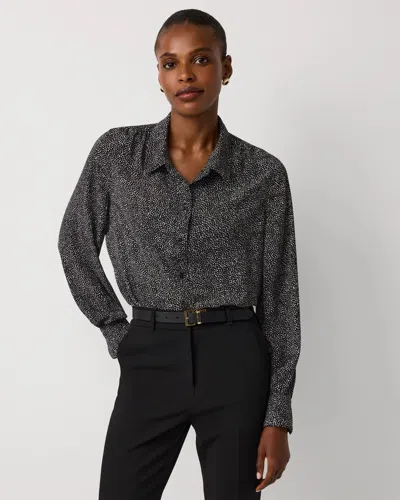 White House Black Market Soft Shirt With Piping