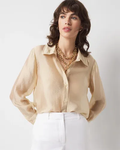 White House Black Market Soft Shirt With Shine