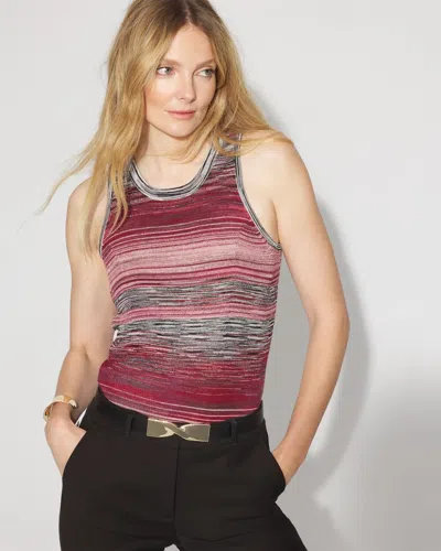 White House Black Market Space-dyed Sweater Tank Top In Multi