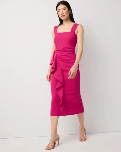 White House Black Market Square Neck Midi Dress