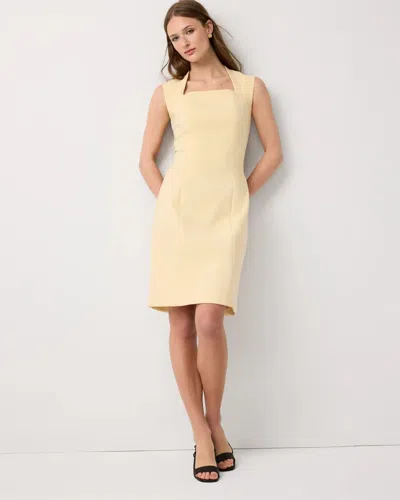 Square Neck Sheath Dress In Brown from White House Black Market