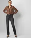 White House Black Market Straight Cut Sculpted 5-pocket Jeans In Midnight Marvel