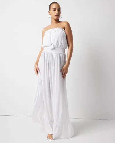 White House Black Market Strapless Maxi Coverup