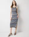 White House Black Market Striped Halter Midi Dress In Hillary Stripe Brilliant