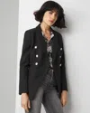 White House Black Market Suit Jacket Leather Studio Blazer In Black
