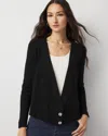 White House Black Market Surplice Cardigan Sweater In Black