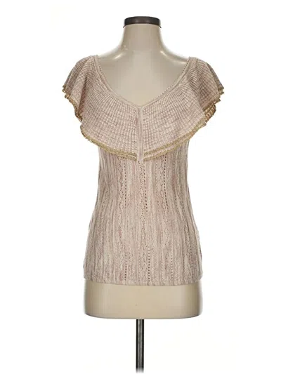 Pre-owned White House Black Market Sweater Vest In Tan